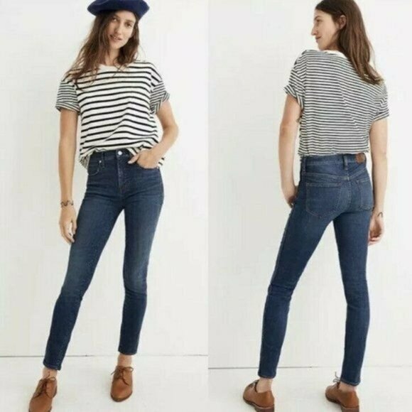 Madewell Denim - Madewell 10 Inch High Rise Skinny Jeans in Elinor